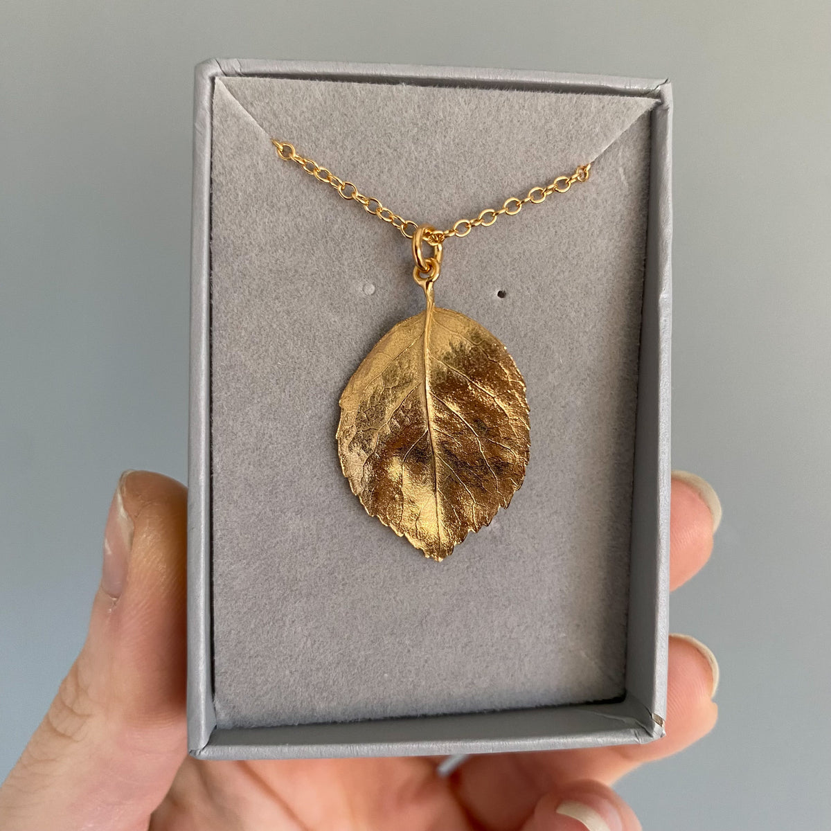 Rose Leaf Necklace