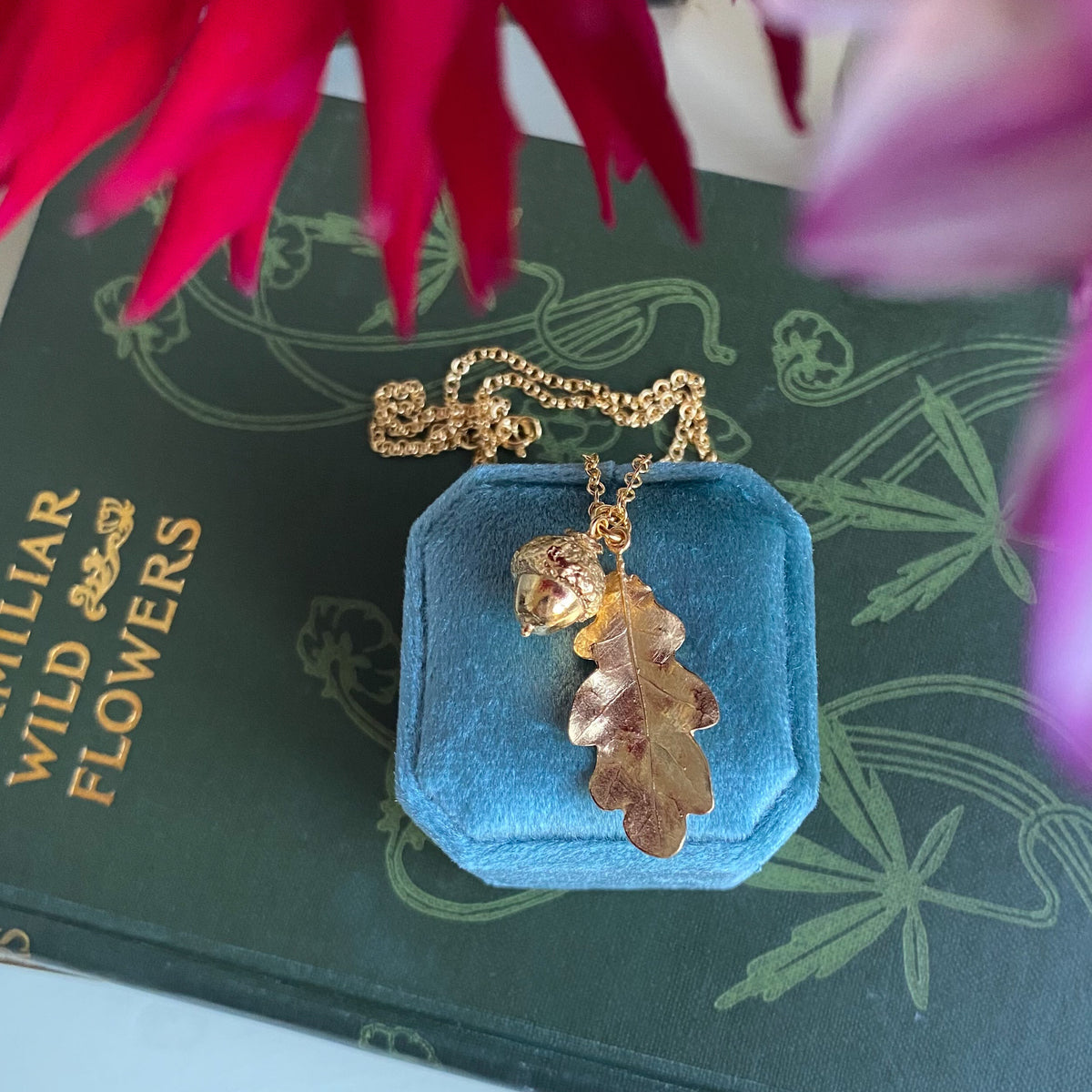 Acorn and Oak Leaf Necklace
