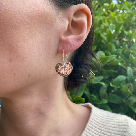 Chain of Hearts Drop Earrings