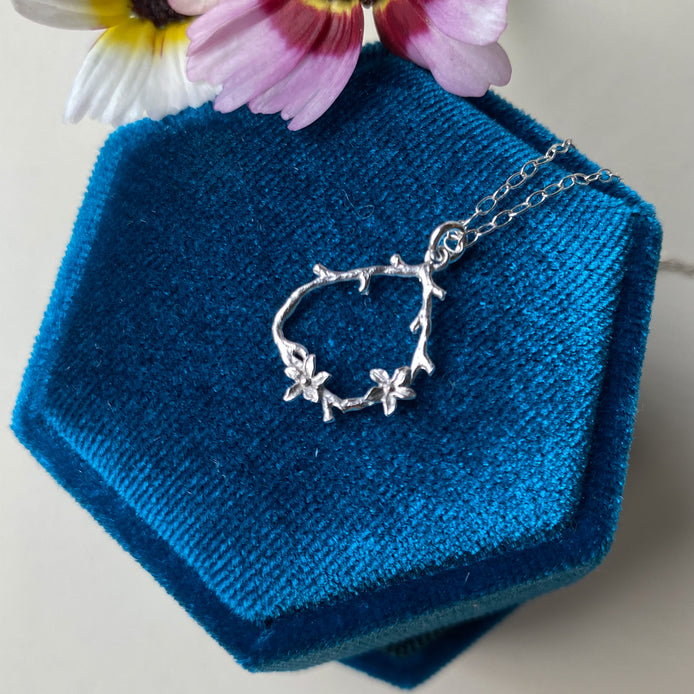 Flower and Twig Necklace