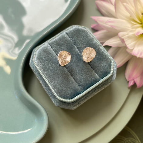 Sedum Leaf Stud Earrings