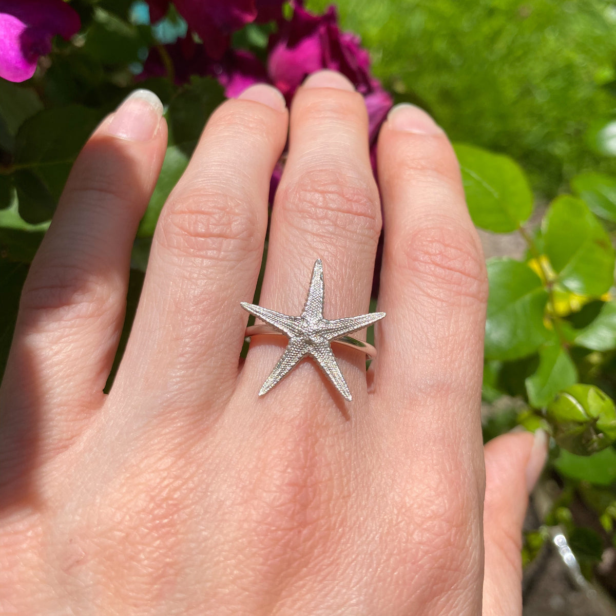 Sterling Silver Starfish Ring