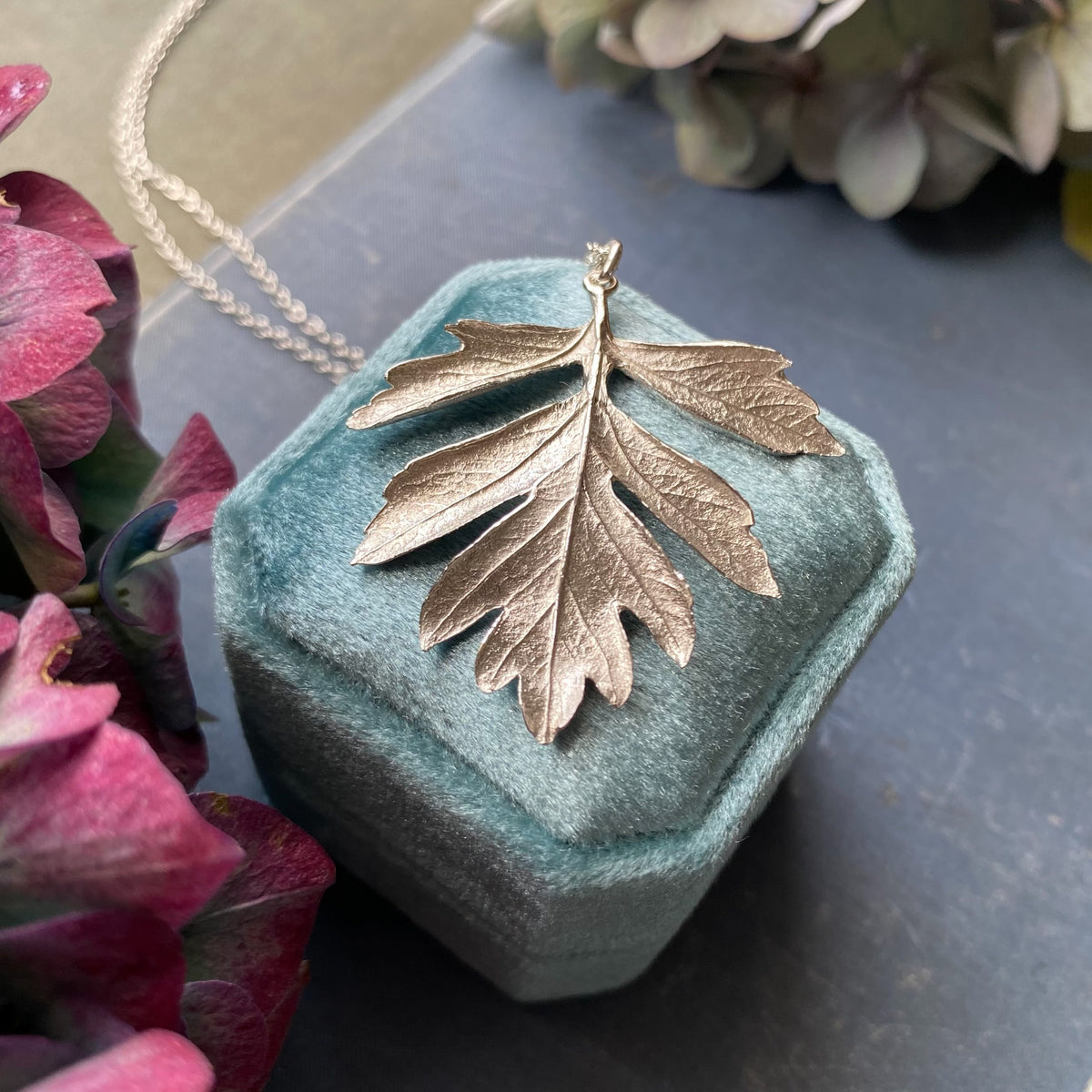 Hawthorn Leaf Necklace