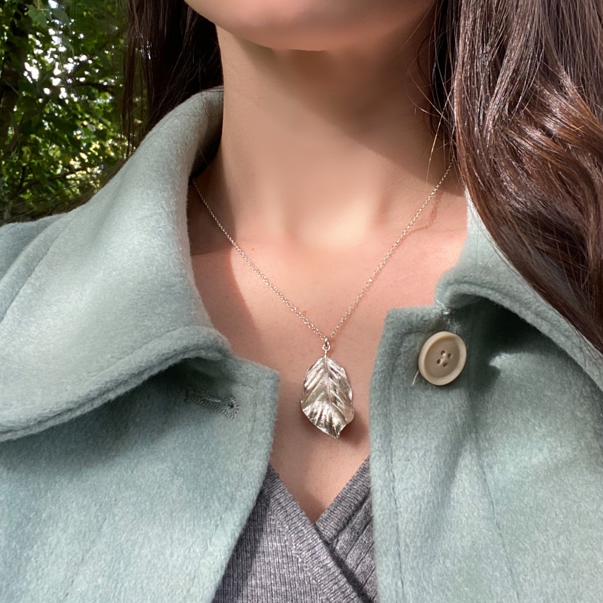 Beech Leaf Necklace