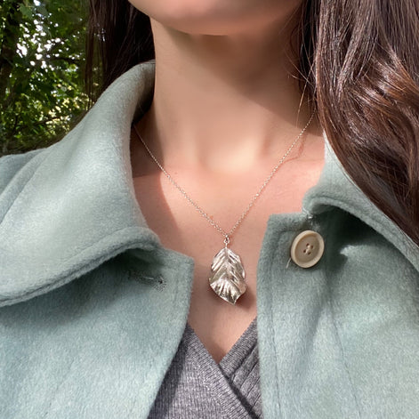 Beech Leaf Necklace