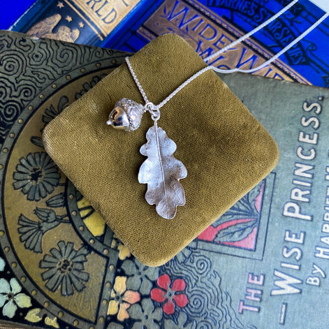 Acorn and Oak Leaf Necklace