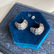 Sea Urchin Hoop Earrings
