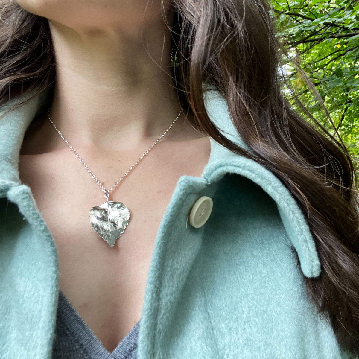 Birch Leaf Necklace