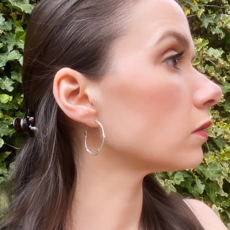 Twig Hoop Earrings