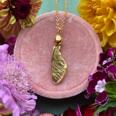 Sycamore Seed Necklace