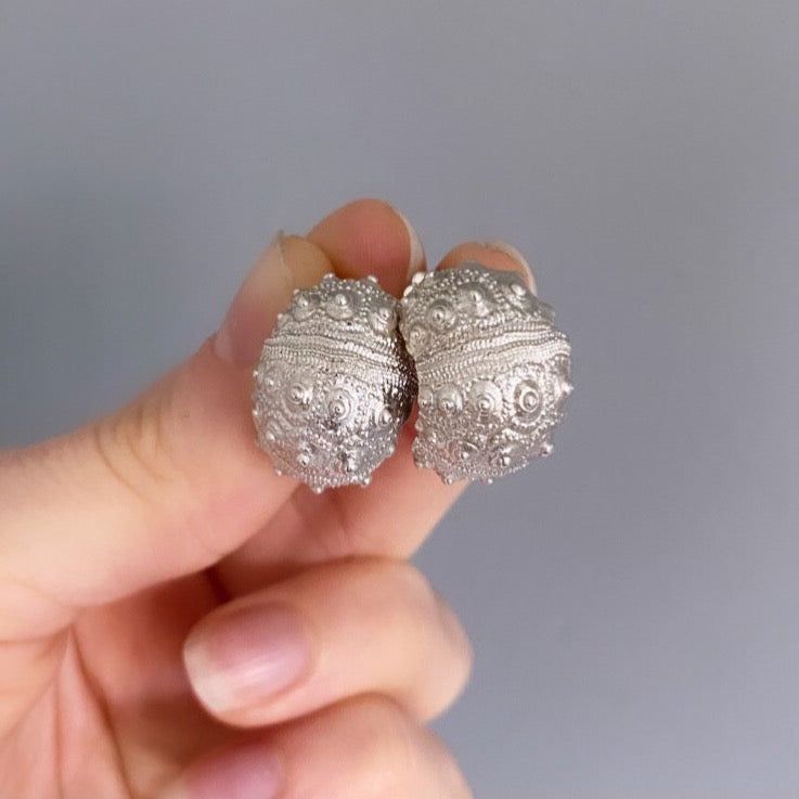 Sea Urchin Hoop Earrings