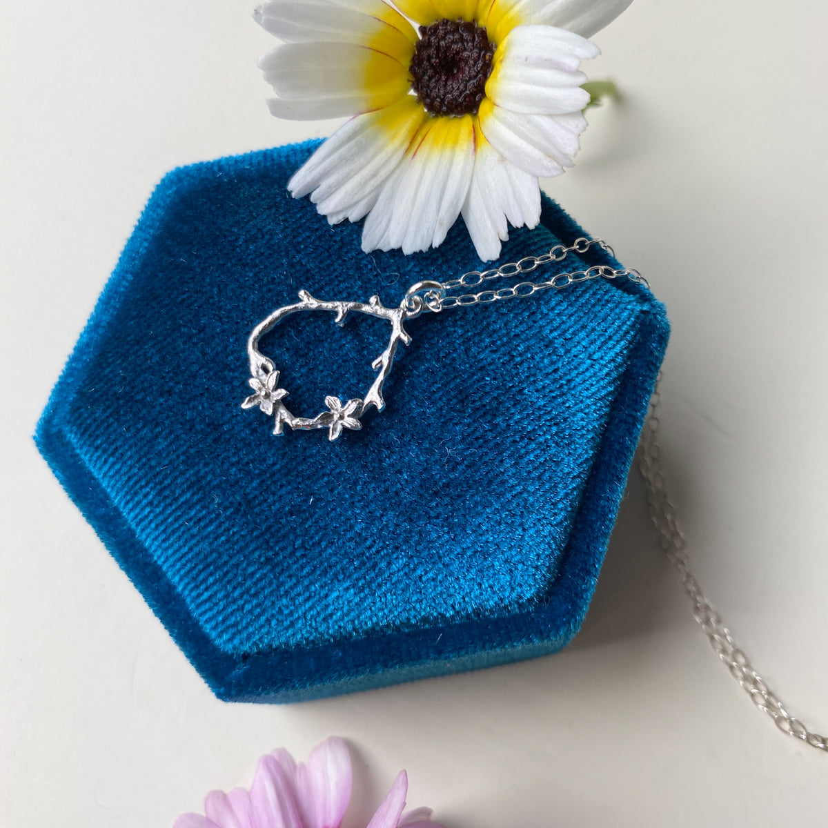 Flower and Twig Necklace