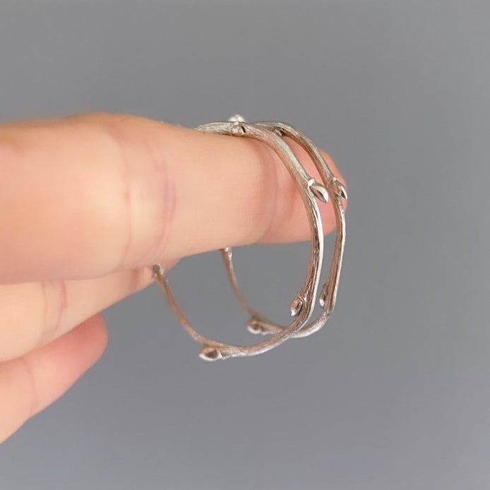 Twig Hoop Earrings