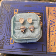 Sedum Leaf Stud Earrings