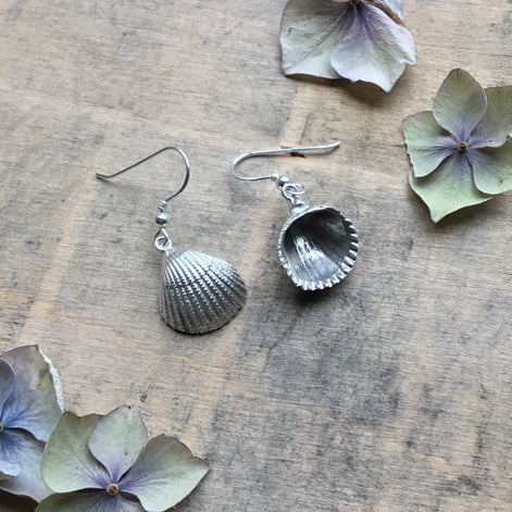 Cockle Shell Drop Earrings