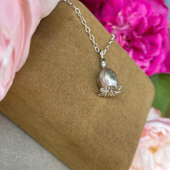 Poppy Seed Pod Necklace
