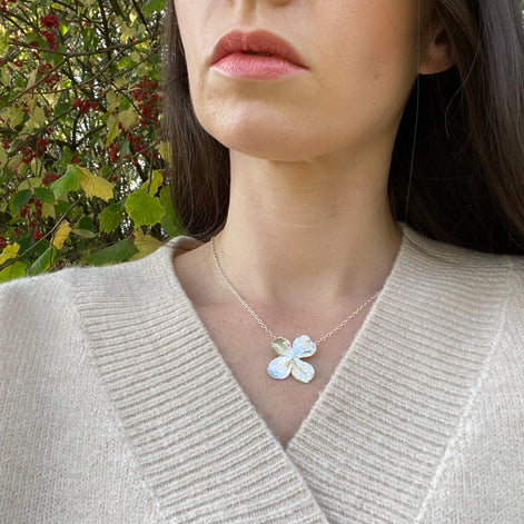 Hydrangea Flower Necklace