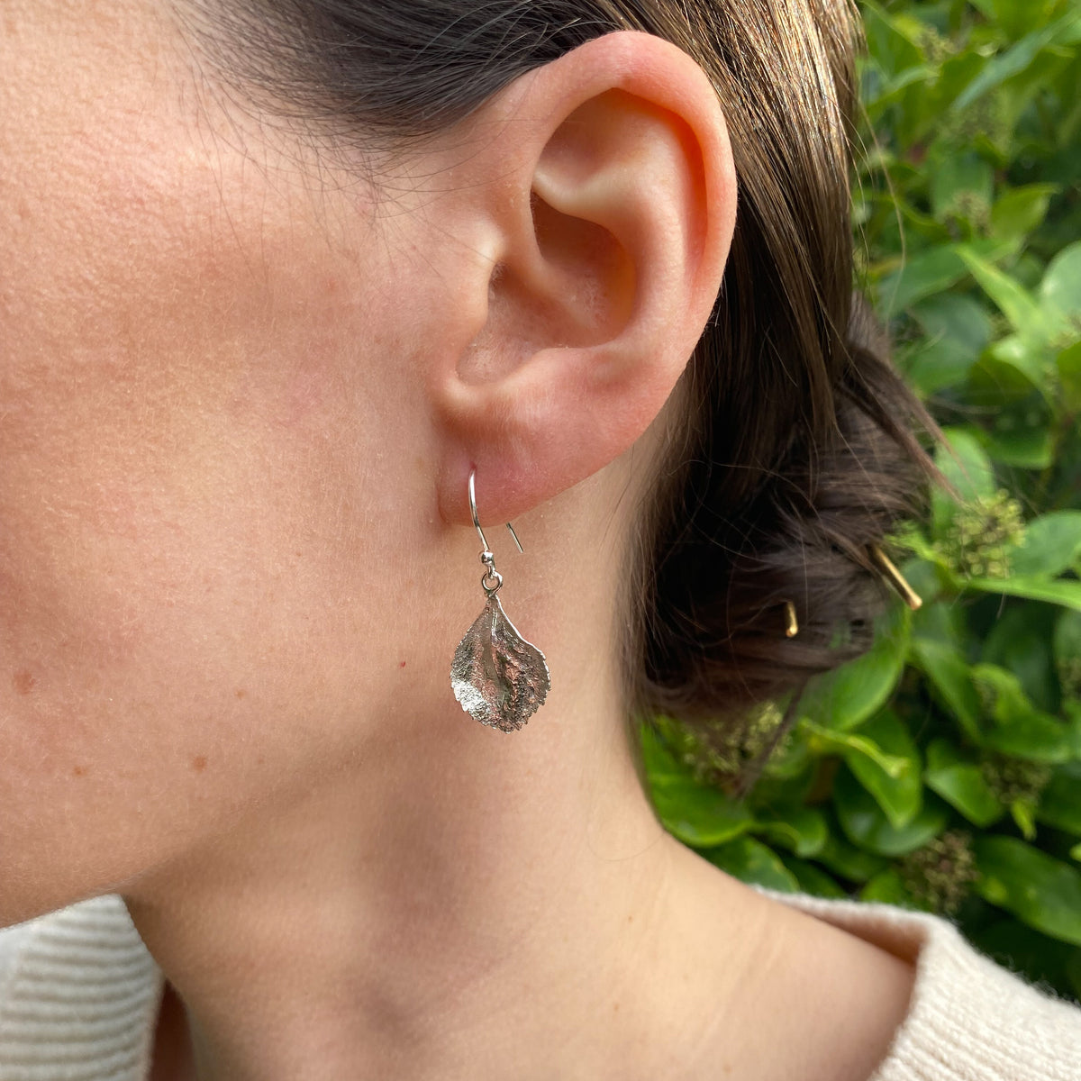 Small Leaf Drop Earrings