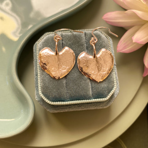 Chain of Hearts Drop Earrings