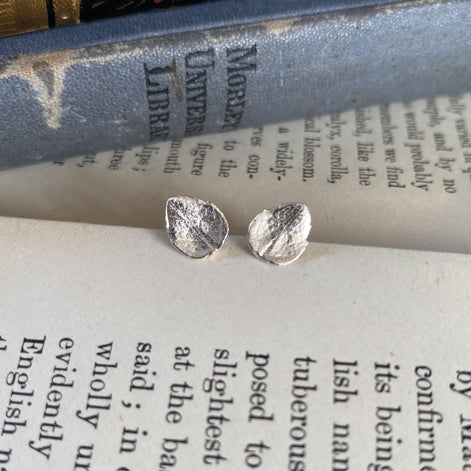 Sedum Leaf Stud Earrings