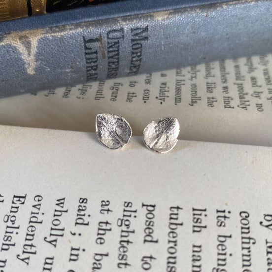 Sedum Leaf Stud Earrings