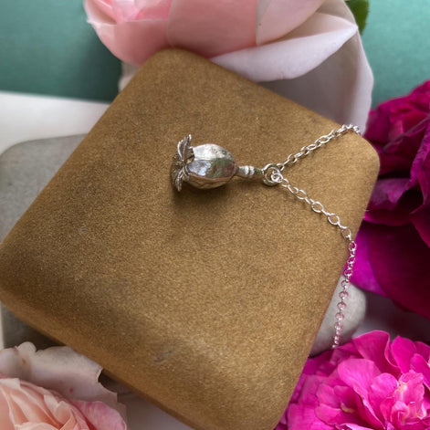 Poppy Seed Pod Necklace
