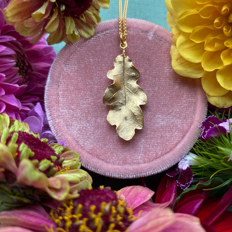 Small Oak Leaf Necklace