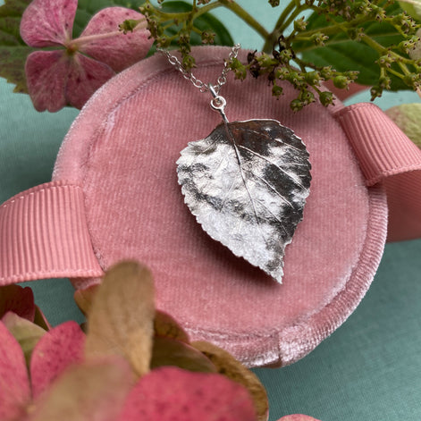 Birch Leaf Necklace