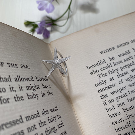 Sterling Silver Starfish Ring
