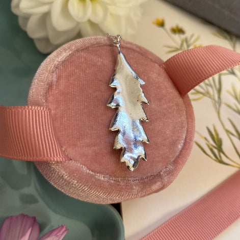 European Oak Leaf Necklace