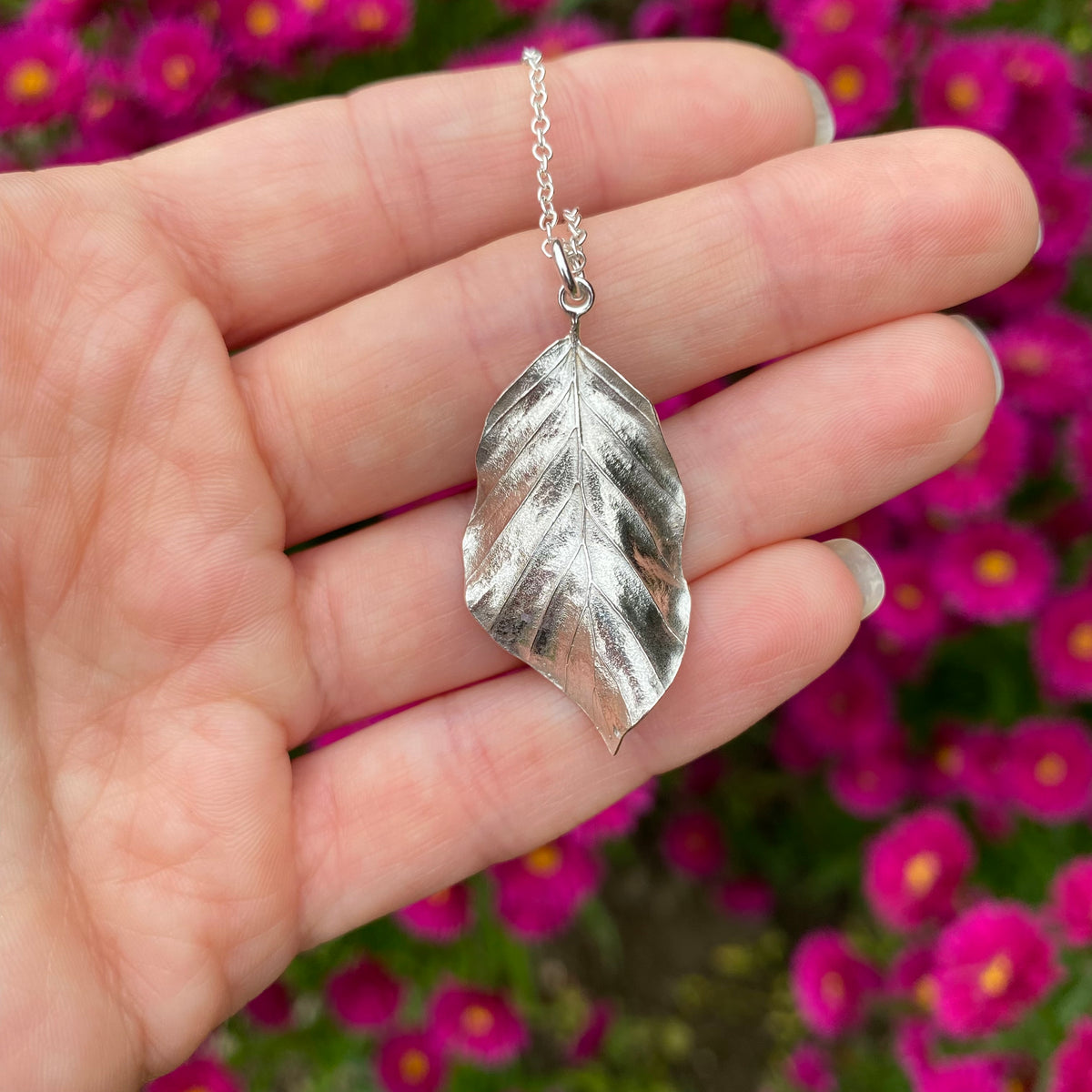 Beech Leaf Necklace