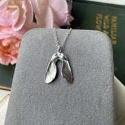Mini Double Sycamore Seed Necklace