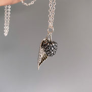 Blackberry and Bramble Leaf Necklace