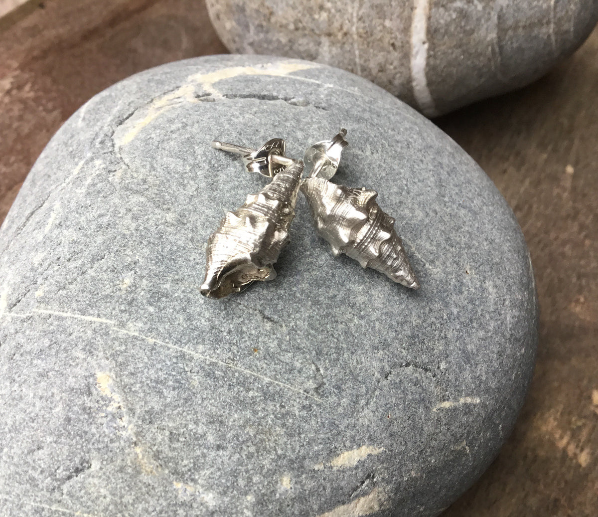 Cone Shell Stud Earrings